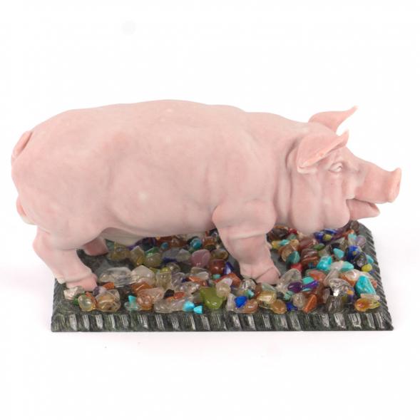 Сувенир &amp;quot;Свин большой&amp;quot; из мрамолита 119350