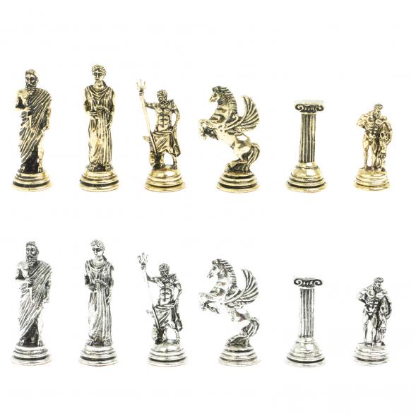 Шахматы &amp;quot;Подвиги Геракла&amp;quot; доска 28х28 см лемезит змеевик 122702