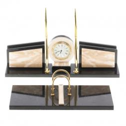 Письменный прибор "Фаворит" с календарницей камень мрамор