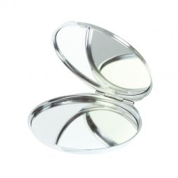 Зеркальце круглое из нефрита цвет серебро