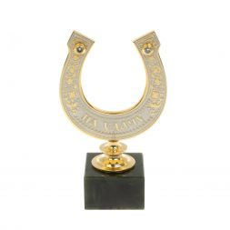 Подкова сувенирная &amp;quot;На удачу&amp;quot; камень нефрит в подарочной коробке Златоуст