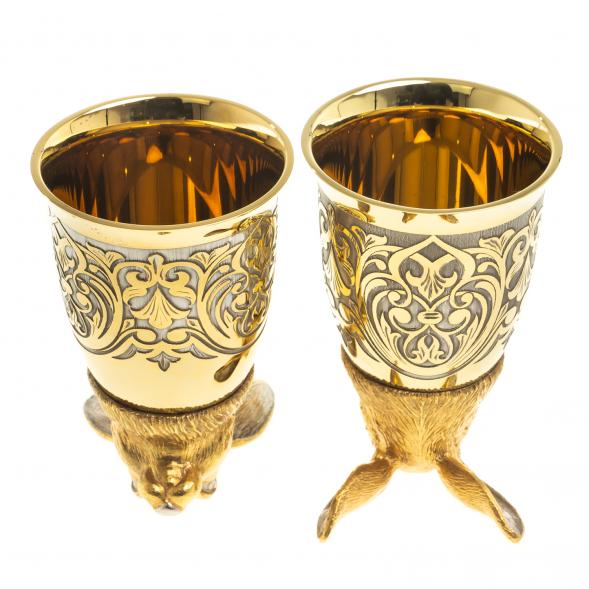 Стопки перевертыши &amp;quot;Заяц&amp;quot; 70 мл 2 шт Златоуст 123636