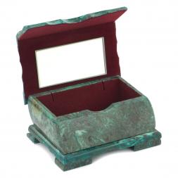 Шкатулка с расписной крышкой "Осенний пейзаж" 17х11х8 см