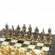 Шахматы &amp;quot;Европейские&amp;quot; бронза 32х32 см мрамор змеевик 125598