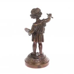 Бронзовая статуэтка "Мальчик-художник"