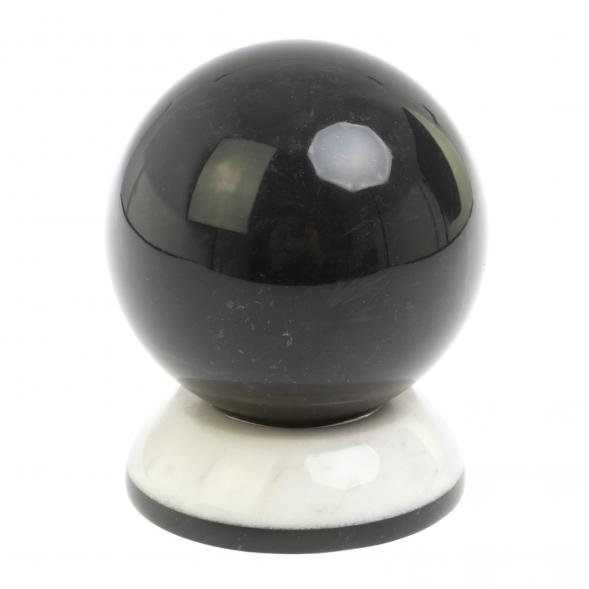 Шар &amp;quot;Антистресс&amp;quot; из черного змеевика и мрамора 9,5 см 127278