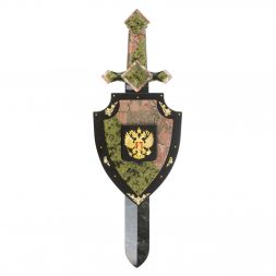 Настенный сувенир &amp;quot;Щит и меч&amp;quot; с гербом России