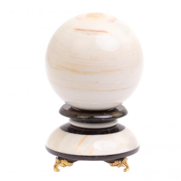 Сувенир &amp;quot;Шар Антистресс&amp;quot; из газганского мрамора 10 см 125063