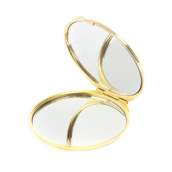 Зеркальце круглое из тигрового глаза цвет золото 127359