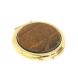 Зеркальце круглое из тигрового глаза цвет золото 127359