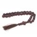 Четки с крестом из коричневого обсидиана 30 бусин цилиндр 122082