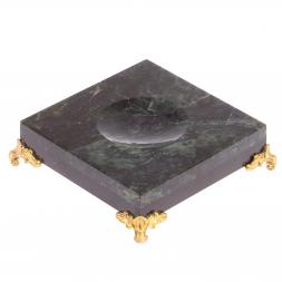 Подставка под шар нефрит, долерит 9,5х9,5х3 см