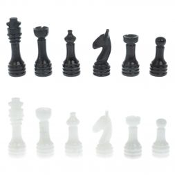 Каменные шахматы &amp;quot;Узоры&amp;quot; из мрамора доска 25х25 см