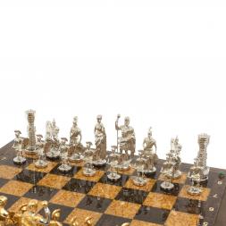 Шахматный ларец "Римские" карельская береза, бук