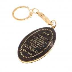 Брелок знак зодиака "Лев" камень обсидиан