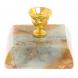 Подсвечник церковный из офиокальцита 4,5х4,5х3,5 см 126118