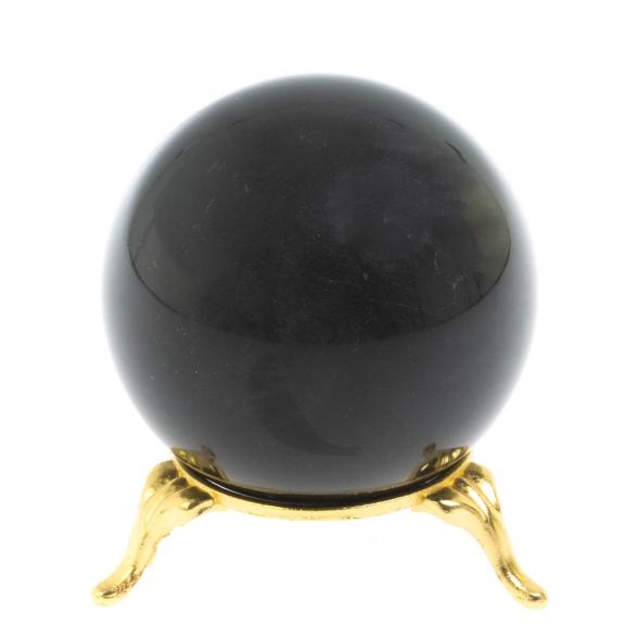 Шар из черного змеевика 6 см 127594