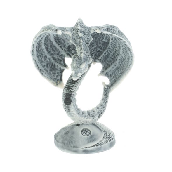 Статуэтка «Змей летающий на подставке «Инь-Ян» из мраморной крошки 128140