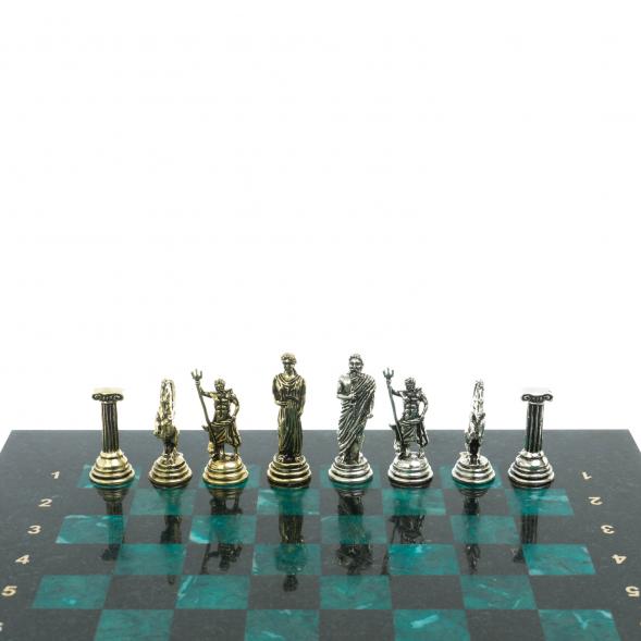 Шахматы &amp;quot;Олимпийские игры&amp;quot; 28х28 см из змеевика 128221