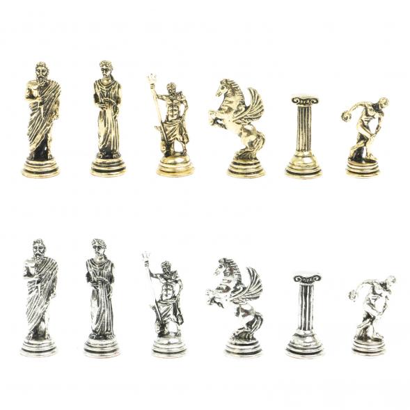 Шахматы &amp;quot;Олимпийские игры&amp;quot; 28х28 см из змеевика 128221