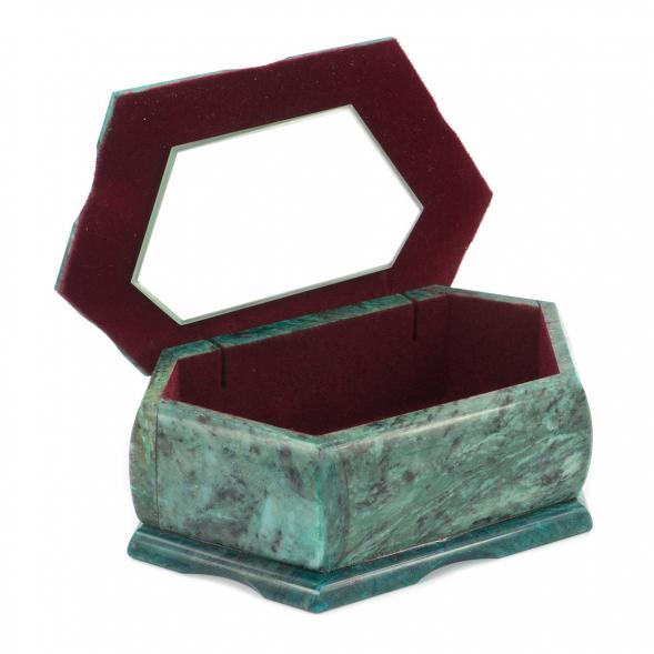 Шкатулка с рисунком из камня &amp;quot;Летний пейзаж&amp;quot; 17х10,5х7 см 119727