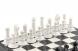 Шахматы из мрамора и змеевика 43х43 см 120265