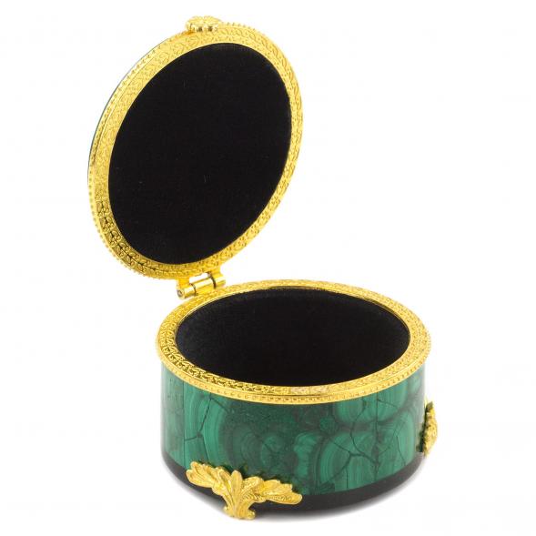 Шкатулка из малахита &amp;quot;Подарок&amp;quot; 6х6х3,5 см 120478