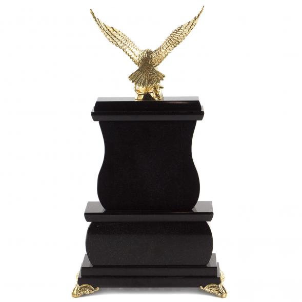 Часы &amp;quot;Орел&amp;quot; из бронзы камень офиокальцит 120915