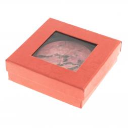 Карманное зеркальце круглое с родонитом цвет золото