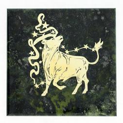 Магнит знак зодиака &amp;quot;Телец&amp;quot; змеевик