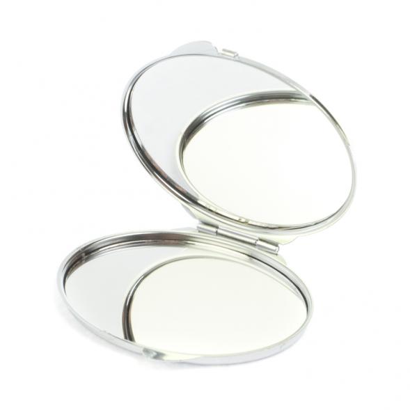 Зеркальце овальное из тигрового глаза цвет серебро 127362