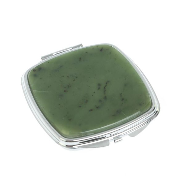 Зеркальце карманное складное из нефрита цвет серебро 128061