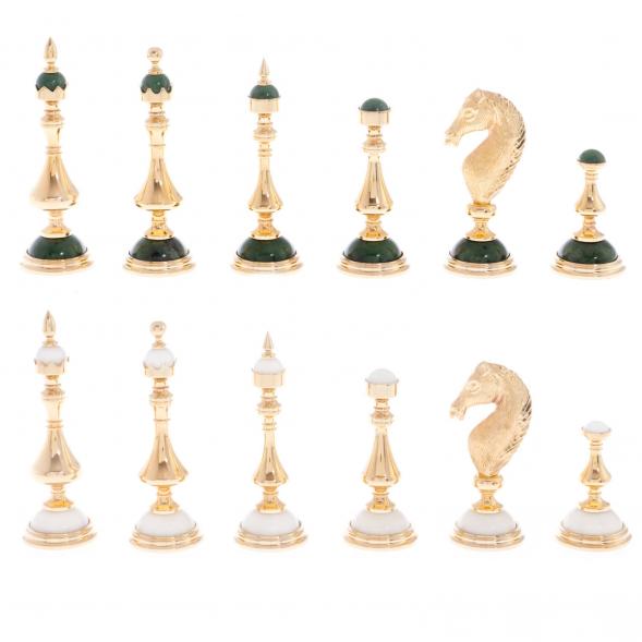 Шахматы ларец &amp;quot;Баталия&amp;quot; камень нефрит мрамор Златоуст 122059