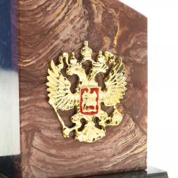 Настольная визитница &amp;quot;Щит&amp;quot; из лемезита