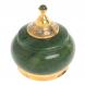 Икорница с крышкой &amp;quot;Нефритовая&amp;quot; Златоуст 9,5х9,5х10,5 см 126810