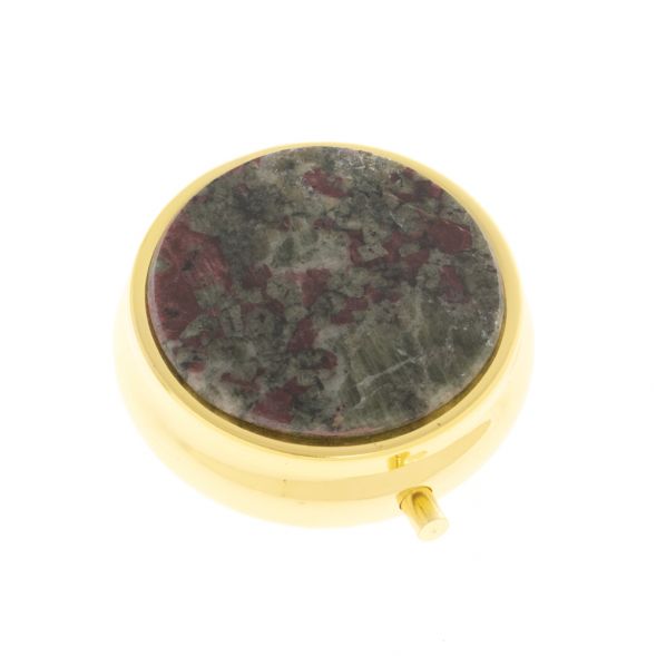 Таблетница на 3 отсека эвдиалит цвет золото 127196