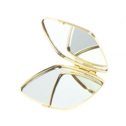 Зеркальце карманное складное из нефрита цвет золото