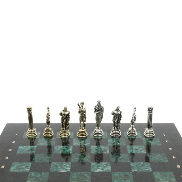Шахматы &amp;quot;Греко-Римская война&amp;quot; 32х32 см из змеевика 128223