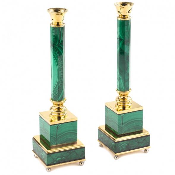 Подсвечники из малахита 121024