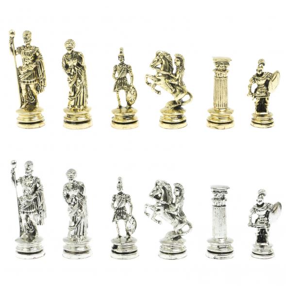 Шахматы сувенирные &amp;quot;Древний Рим&amp;quot; из камня мрамор и лемезит 44х44 см 121407