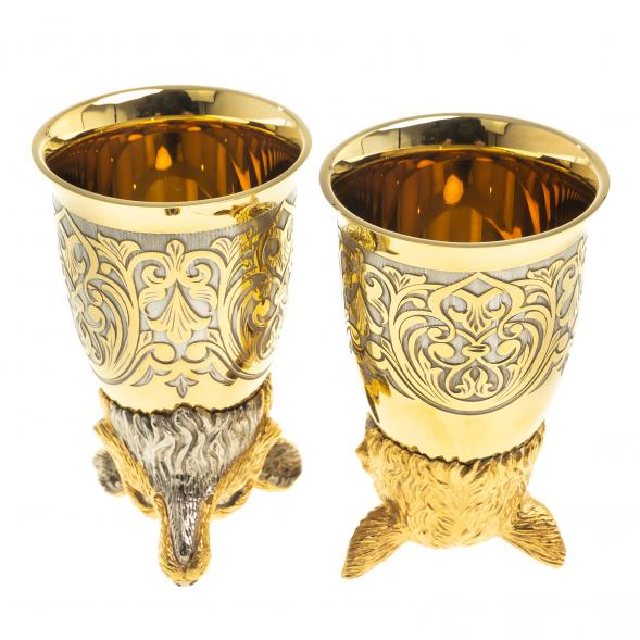 Стопки перевертыши &amp;quot;Лиса&amp;quot; 70 мл 2 шт Златоуст 123642