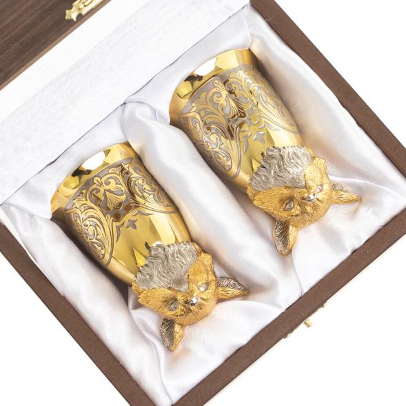 Стопки перевертыши &amp;quot;Лиса&amp;quot; 70 мл 2 шт Златоуст 123642