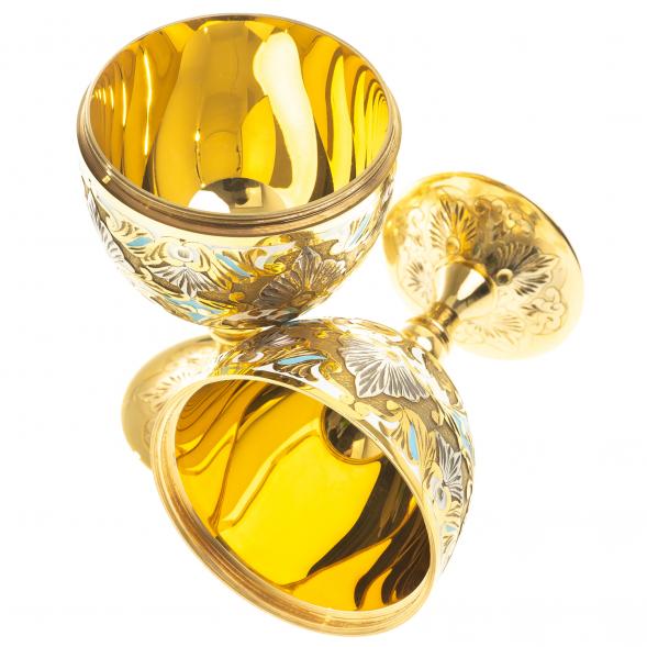 Сувенир яйцо 2 рюмки &amp;quot;Подарочное&amp;quot; с эмалью 40 мл Златоуст 123982