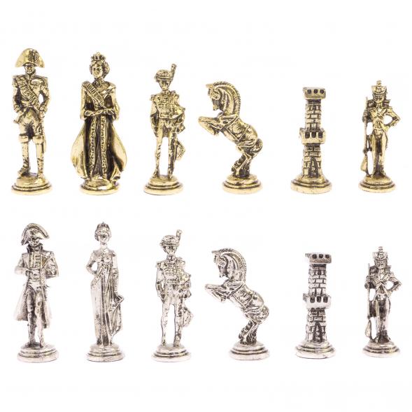 Шахматы &amp;quot;Отечественная война 1812 г. &amp;quot; доска 47х47 см фигуры металлические 125997