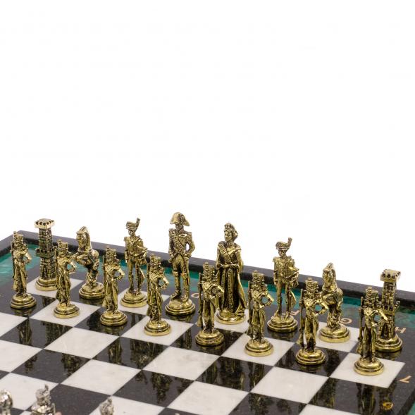 Шахматы &amp;quot;Отечественная война 1812 г. &amp;quot; доска 47х47 см фигуры металлические 125997