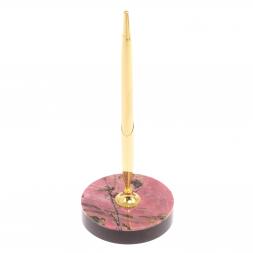 Подставка под ручку из родонита 8х8х21 см