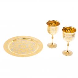 Набор бокалов на подносе &amp;quot;Праздничные&amp;quot; Златоуст