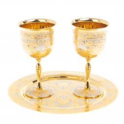 Набор бокалов на подносе &amp;quot;Праздничные&amp;quot; Златоуст