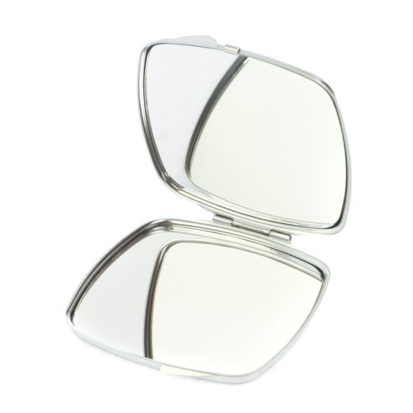 Зеркальце карманное складное из тигрового глаза цвет серебро 127364