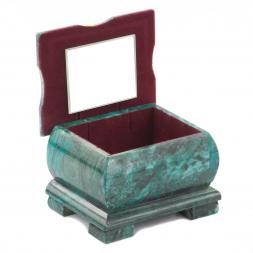 Шкатулка с расписной крышкой Осень 10х8х7 см